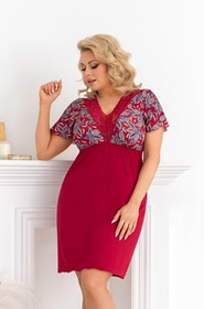 Koszulka Rita Plus Burgund