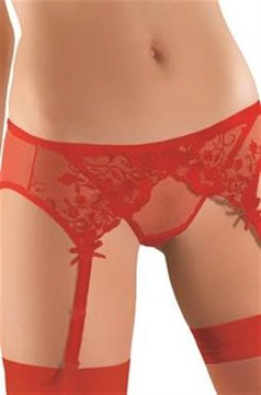 Pas do pończoch Adeline 020 Czerwony