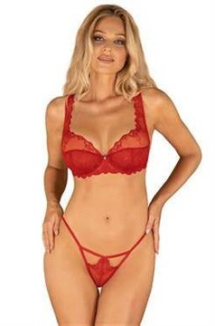 Komplet Lonesia set 2- częściowy Czerwony